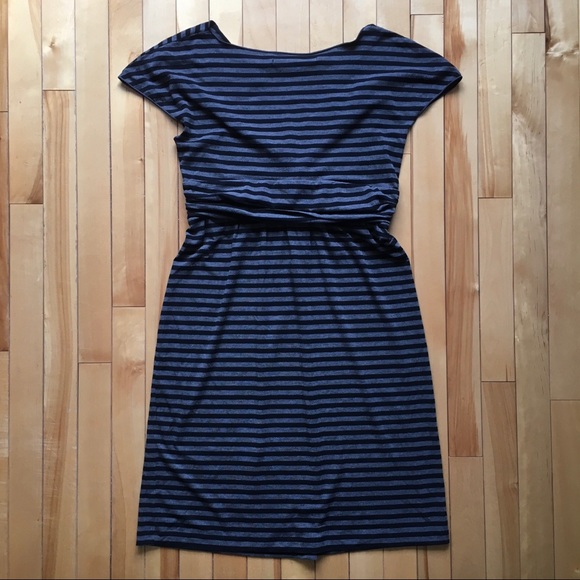 *NWT* MAX STUDIO Striped V-neck Jersey Dress, Large - Picture 4 of 8